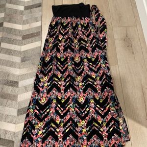 Tube top dress with belt- size XS.